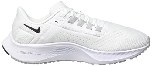 Nike Air Zoom Pegasus 38 Mens Running Trainers CW7356 Sneakers Shoes (UK 11.5 US 12.5 EU 47, White Black Pure Platinum 100)