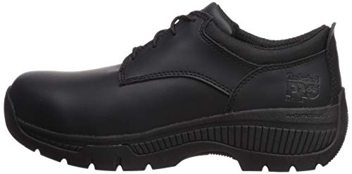 Timberland PRO Men's Valor Duty Soft Toe Oxford Military & Tactical Boot, Black Smooth Leather, 12