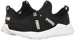 PUMA Women's Wired Run Slip On Sneaker Black/Slvr 8.5 Medium US