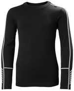 Helly-Hansen Juniors LIFA Merino Midweight Base Layer Set, 990 Black, Size 10