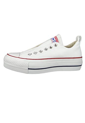 Converse Women's Chuck Taylor All Star Lift Slip Sneaker (36, White)