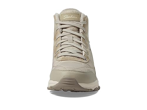 Skechers Women's Hillcrest-New Traveler Hiking Boot, Dark Taupe, 8.5