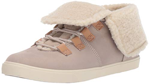Timberland Dausette Fleece Fold Down Boot Fashion, Light Taupe Nubuck, 080M M US