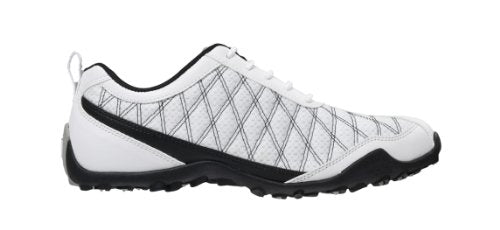 FootJoy Women's Summer Series Spikeless Golf Shoes (7.5, White/Black)