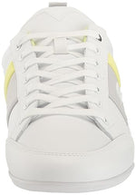 Lacoste Mens Chaymon Sneakers, Wht/Lt Grn, 9