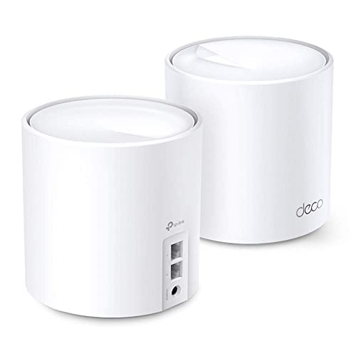 Certified Refurbished TP-Link Deco WiFi 6 Mesh WiFi System (Deco X20) - Covers up to 4000 Sq.Ft. Replaces Wireless Internet Routers and Extenders, 2-Pack (Renewed)