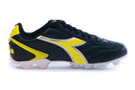 Diadora Men's Capitano MD VS Outdoor Soccer Shoes (12.5, Black/Yellow)