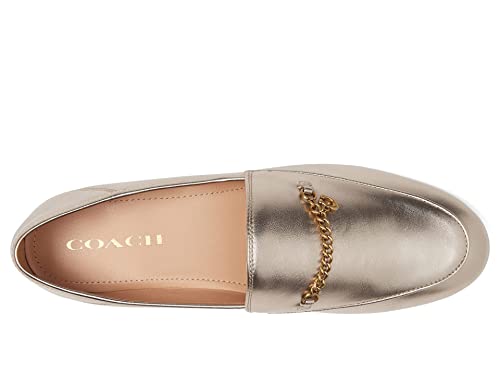 Coach Hanna Metallic Loafer Champagne 8.5 B (M)
