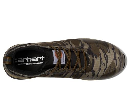 Carhartt Force 3" EH Nano Toe Camo Work Sneaker Black/Camo Textile 10 EE - Wide