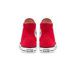 Chuck Taylor All Star Canvas High Top, Red, 3.5
