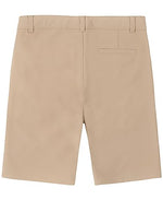 Nautica Big Boys' Uniform Flat Front Twill Short, Khaki, Large/16