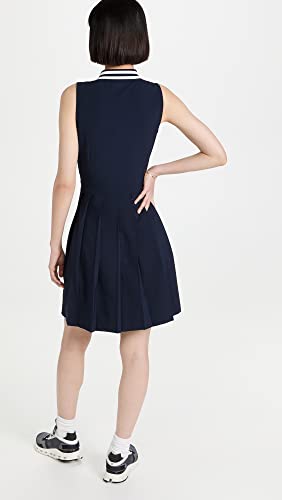 Tory Sport Women's Performance Pleated Golf Dress, Tory Navy, Blue, M