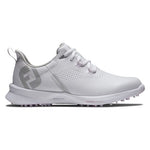 FootJoy Women's FJ Fuel Previous Season Style Golf Shoe, White/White/Pink, 7 Wide