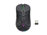 Monoprice Hyper-K Wireless Ultralight Gaming Mouse - PixArt Optical Sensor, Offers 6 Programmable DPI Settings - Dark Matter