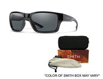SMITH Outback 0807/M9 59MM Black/ChromaPop Polarized Gray Green Rectangular Sunglasses for Men + BUNDLE with Designer iWear Eyewear Kit