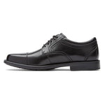 Rockport Men's Isaac Cap Toe Oxford, Black, 9 Wide