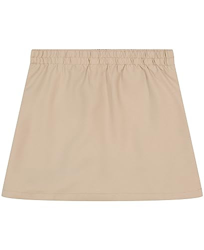 Nautica girls School Uniform Pleated Scooter With Pockets Skirt, Khaki, 12 US