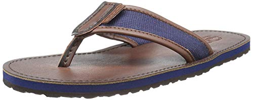 Polo Ralph Lauren Men's Sullivan Flip-Flop,Newport Navy/Dark Brown,13 D US