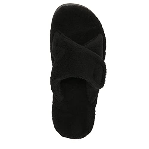 Vionic Women's Relax Slipper, Black, 9 M