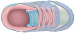 Reebok Girls Classic Leather Sneaker, Lilac Glow/Digital Blue/Pink Glow, 5 Medium US (Toddler)