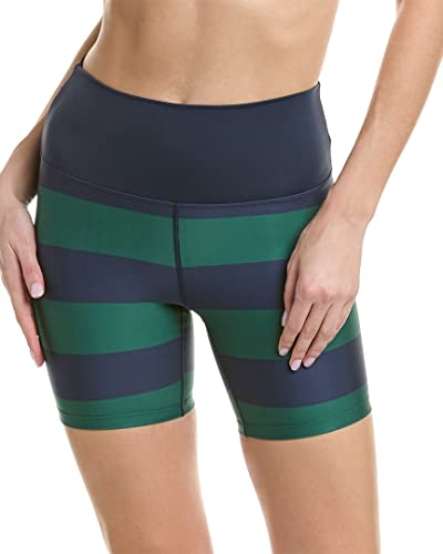 Beach Riot Bike Shorts Verdant Rugby Stripe SM