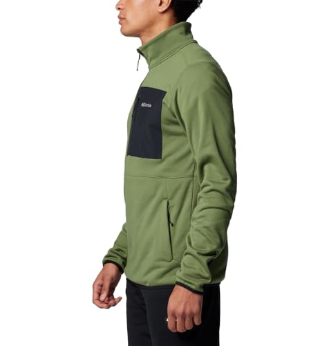Columbia Men's Hike Half Zip II, Canteen/Canteen/Black, Medium