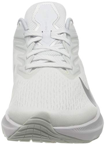 Nike Women's Running Shoe, Pure Platinum Metallic Silver White, 8