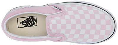 Vans Girl's Stockings, Purple and Snow White Checkerboard Design, 1 UK Narrow