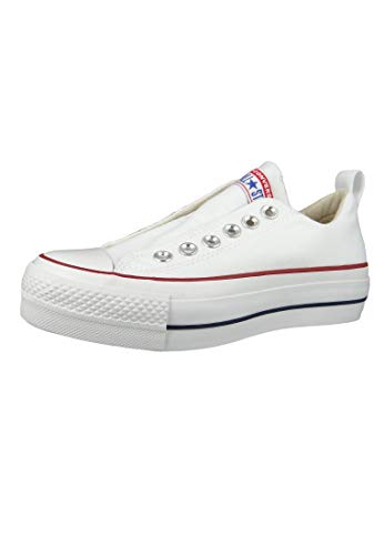Converse Women's Chuck Taylor All Star Lift Slip Sneaker (36, White)