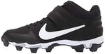 Nike Men's Alpha Huarache Varsity Keystone Mid Molded Baseball Cleat Black/White Size 11.5 M US
