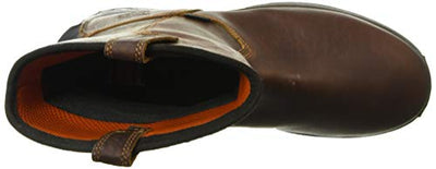 Timberland PRO Men's Helix HD Pull On Soft Toe Waterproof Industrial Boot, Brown Teak Trailblazer, 12