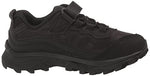 Merrell Moab Speed Low Alternative Closure Waterproof Sneaker, Triple Black, 1.5 US Unisex Big Kid