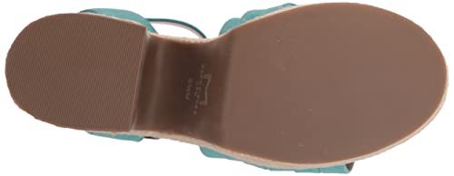 Marc Fisher LTD Women's Oaten Wedge Sandal, Medium Blue 420, 5