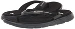 Under Armour Women's Ignite Marbella Flip Flop, (001) Black/Black/White, 12, US
