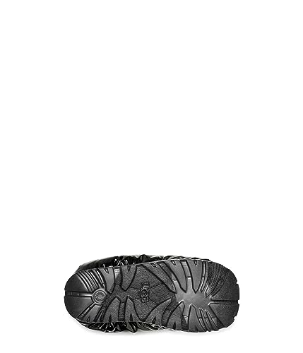 UGG Women's Spaceslider Slipper Slipper, Black, 8