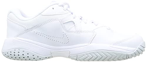 Nike Women's Court Lite 2 Tennis Shoe (White/Aluminum-Pure Platinum, 10)