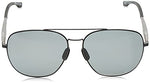 Hugo Boss 1032/F/S Matte Black/Gray Polarized Lens Aviator Men's Sunglasses, 62mm