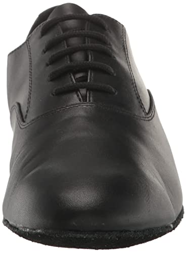 Very Fine Men's Wide Adrian Leather Ballroom Salsa Tango Waltz Latin Smooth Swing Dance Shoe Black US 6.5 Wide