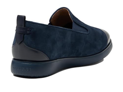 Cole Haan Women's Grand Ambition Slip-On Loafer Driving Style, Navy Blazer Suede, 9.5