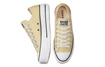 Converse All Star Lift Ox Lemon Drop Egret Black Womens Size 9
