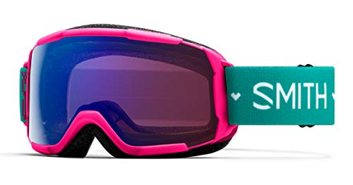SMITH Optics Grom Youth Snow Winter Goggle - Pink Flowers, Chromapop Storm Rose Flash