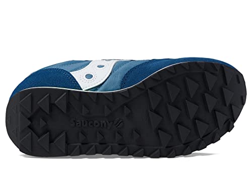 Saucony Jazz Double Hook and Loop Sneaker, Blue/Green, 12.5 US Unisex Big Kid