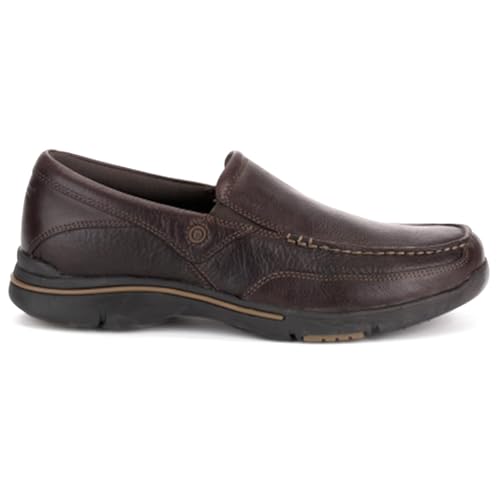 Rockport Men's Eberdon Dark Brown Leather 9 W (EE)-9 W