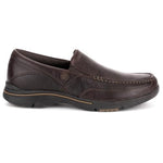 Rockport Men's Eberdon Dark Brown Leather 9 W (EE)-9 W