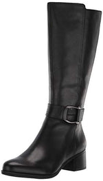 Naturalizer Womens DAELYNN Black Wide Calf Knee High Boots 10.5 M