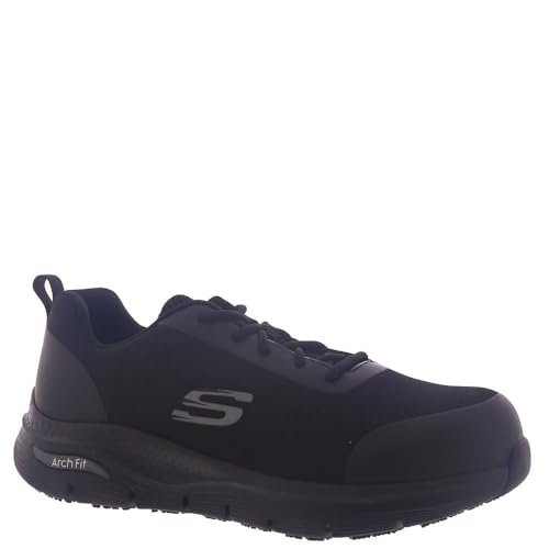 Skechers Work Arch Fit SRRingstap Mens Oxford 10 DM US Black