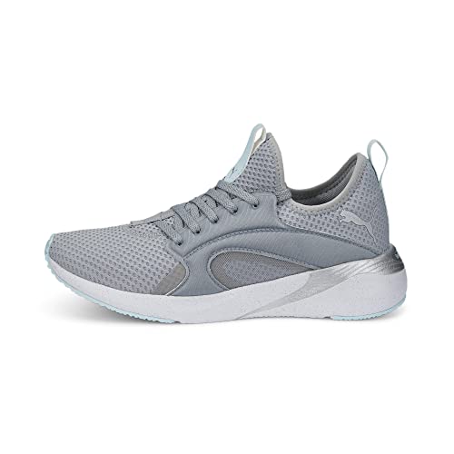 PUMA Women's Better Foam Adore Sneaker, Quarry-Metallic Silver, 9