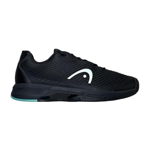 HEAD Men's Revolt Pro Sneaker, Black/Teal, 13