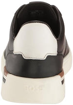 BOSS Clint Smooth Leather Cupsole Sneaker Black Oil