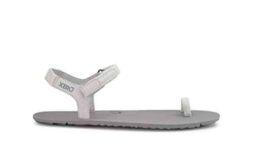 Xero Shoes Women's Jessie Lightweight Sandal - Barefoot Minimalist Sandal Oyster Gray,7